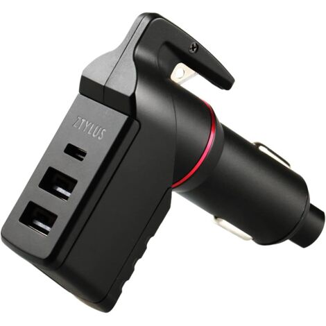 Marteau d'urgence USB Type C Ztylus Stinger, dernier modèle 2025 : chargeur de voiture de secours, brise-vitre à ressort, résistant à l'océan-AquaForge (1/5)
