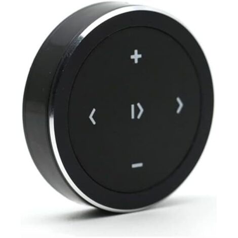 Télécommande électronique sans fil Bluetooth avec bouton multimédia, minuterie intégrée, commande au volant pour voiture ou moto, compatible iPhone et Android.-AquaForge (1/5)