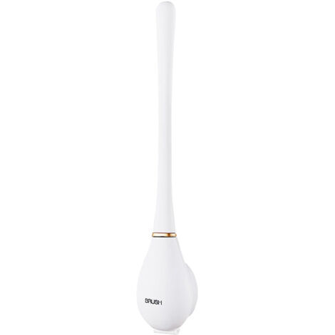 Brosse de toilette longue en silicone à nettoyage à 360° avec support de rangement et égouttage rapide pour le nettoyage de la maison-AquaForge (1/5)