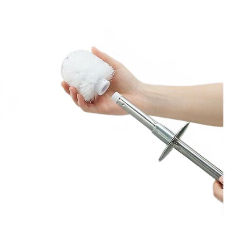 Brosse de toilette en plastique avec tige amovible en acier inoxydable-AquaForge (1/5)