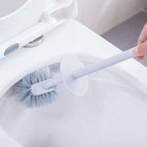 Brosse WC - Brosse souple et résistante + support - flexible-AquaForge (1/5)