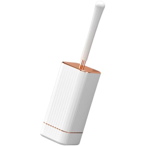 Brosse WC 1/2/3 avec support, compacte, séchage rapide, sans perçage, pour blanc A-AquaForge (1/5)