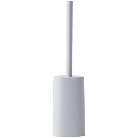 Brosse de toilette en céramique avec support, manche long, poils résistants, brosse anti-rayures, accessoire de salle de bain-AquaForge (1/5)