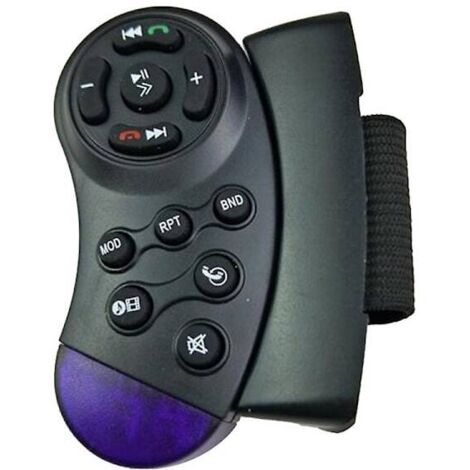 Télécommande DVD pour volant, infrarouge, longue portée, sans fil, universelle, bouton de commande MP3 pour voiture-AquaForge (1/5)
