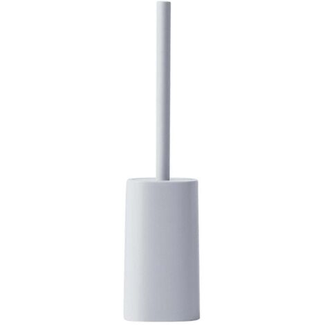 Brosse de toilette en céramique avec support, manche long, poils résistants, brosse anti-rayures, accessoire de salle de bain-AquaForge (1/5)