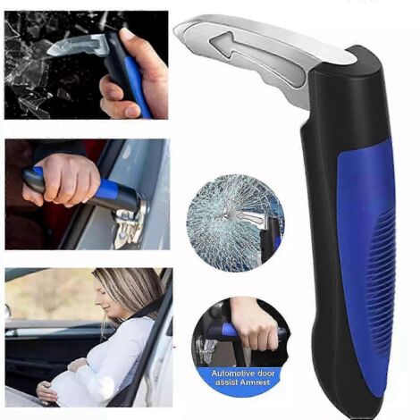 Poignée d'aide à l'entrée et à la sortie de voiture, aide à la mobilité, marteau d'urgence pour voiture-AquaForge (1/5)