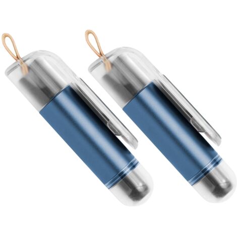 Marteau d'urgence 2 en 1 pour voiture - Brise-vitre et coupe-ceinture de sécurité avec porte-clés, kit de sécurité pour véhicule, 2 pièces bleu-AquaForge (1/5)