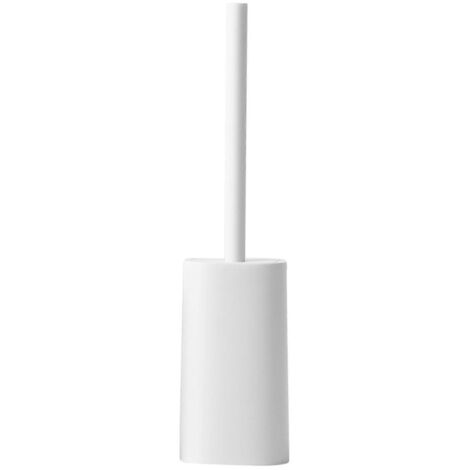 Brosse de toilette en céramique avec support, manche long, poils résistants, brosse anti-rayures, accessoire de salle de bain-AquaForge (1/5)