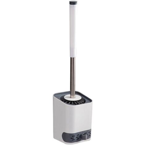 Brosse de toilette murale pour coin difficile d'accès, à manche long, pour le nettoyage des toilettes domestiques.-AquaForge (1/5)