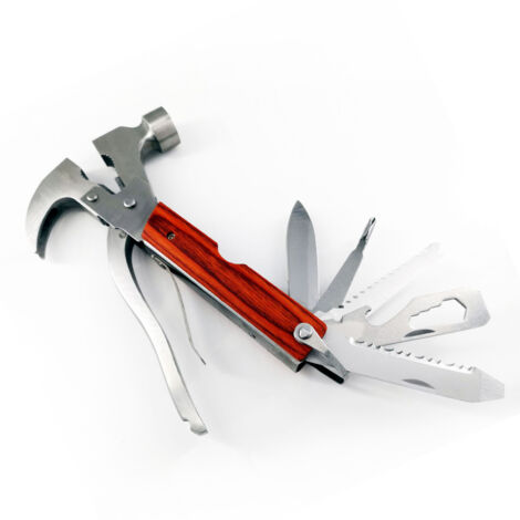 Outils de secours pour la randonnée en plein air, outil multifonction marteau avec manche gravé, équipement multifonctionnel pour le camping et la randonnée-AquaForge (1/5)
