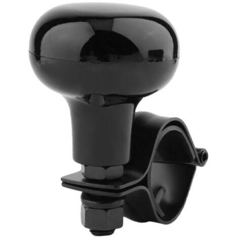 Pommeau de volant universel noir pour voiture, poignée tournante lourde pour tracteur et tondeuse à gazon.-AquaForge (1/5)
