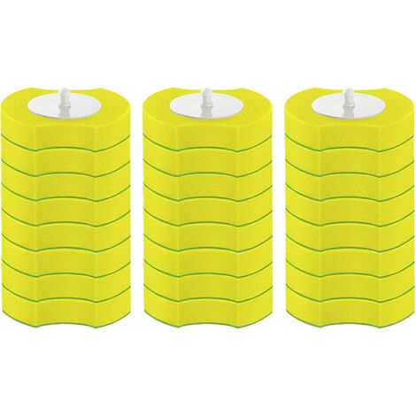Brosse de toilette jetable - Brosse de toilette en plastique jetable avec support mural, kit de démarrage pour le nettoyage des toilettes, avec recharges de papier toilette (24 pièces) -KK-AquaForge (1/5)