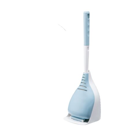 Brosse de toilette en plastique, avec manche long et tête de brosse en silicone-AquaForge (1/5)