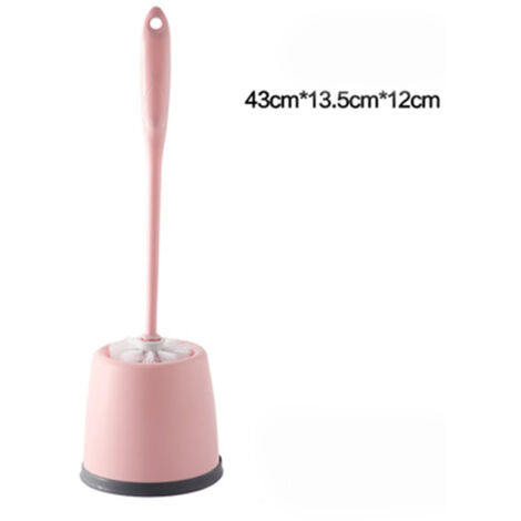 Brosse de toilette, sans BPA, rose. Dimensions : 13,5 x 12 x 43 cm, en-AquaForge (1/5)