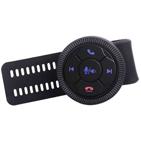 Commande au volant universelle pour voiture, sans bouton rond intelligent à 5 boutons, commande latérale noire-AquaForge (1/5)