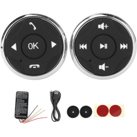 Contrôleur de volant multifonction rechargeable USB avec lecteur multimédia Android-AquaForge (1/5)