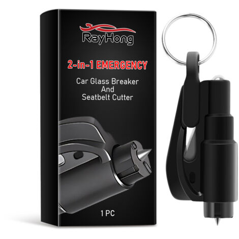 Marteau d'urgence et coupe-ceinture 2 en 1 pour voiture, modèle 2025, couteau de ceinture multifonctionnel portable brise-vitre-AquaForge (1/5)