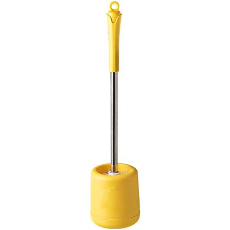 Ensemble de brosses de toilette sans perçage, support mural mignon pour brosse de toilette, ensemble de brosses de nettoyage pour salle de bain domestique-AquaForge (1/5)