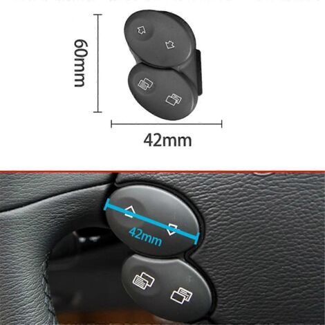 Cache de pommeau de levier de vitesses au volant pour Mercedes-Benz Classe E W218 et W211 (2006-2008), noir-AquaForge (1/3)