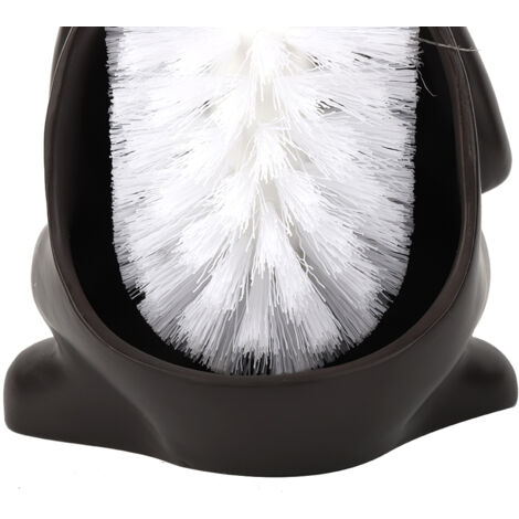 Porte-brosse WC au design ludique - Singe en résine - Kit de nettoyage WC-AquaForge (1/3)