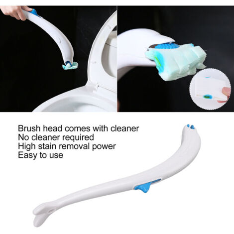 Brosse de toilette jetable avec filtre nettoyant, système de nettoyage pour toilettes fermées et salles de bains-AquaForge (1/5)