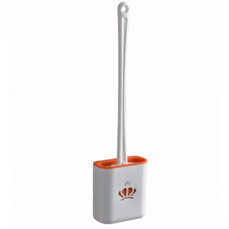 Brosse de toilette en plastique avec base, brosse de toilette murale en silicone-AquaForge (1/5)