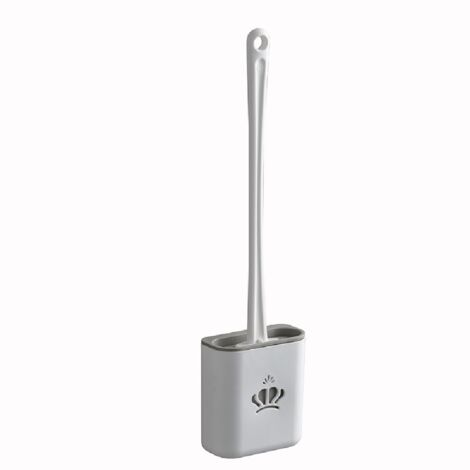 Brosse de toilette en plastique avec base, brosse de toilette murale en silicone-AquaForge (1/5)