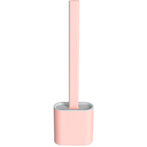 Brosse de toilette en silicone avec support, séchage rapide, sans rayures-AquaForge (1/3)