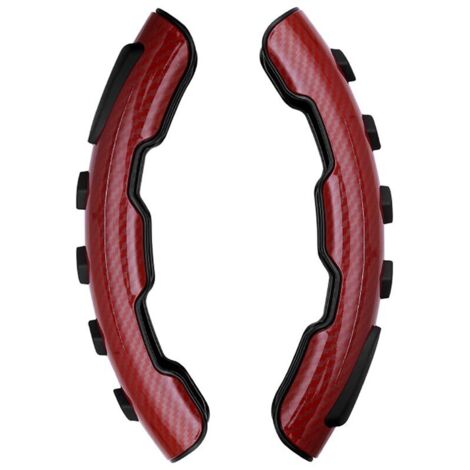 Housse de volant pour Model 3 avec volant pivotant, bouton supplémentaire, poignée de secours, rouge, universelle-AquaForge (1/5)