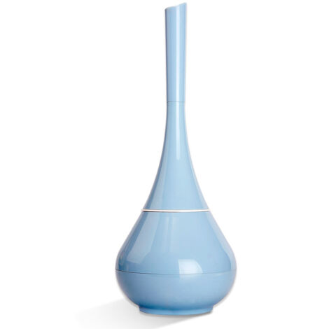 Brosse de toilette bleue, porte-brosse de toilette en acier inoxydable et toilettes-AquaForge (1/5)