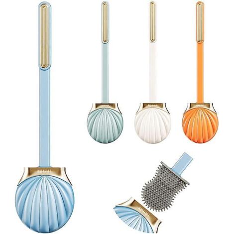 Brosse WC, brosse WC en silicone, support mural, porte-brosse WC pour salle de bain, ensemble brosse WC en silicone, brosse WC, ensemble brosse WC, WC-AquaForge (1/5)