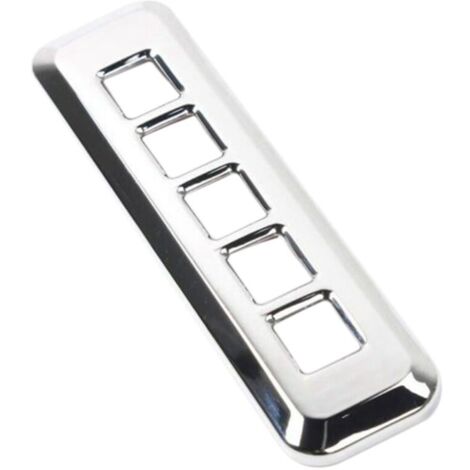Protection de pare-chocs en fibre de carbone, garniture chromée de bouton de verrouillage de porte pour 2017-2019-AquaForge (1/5)