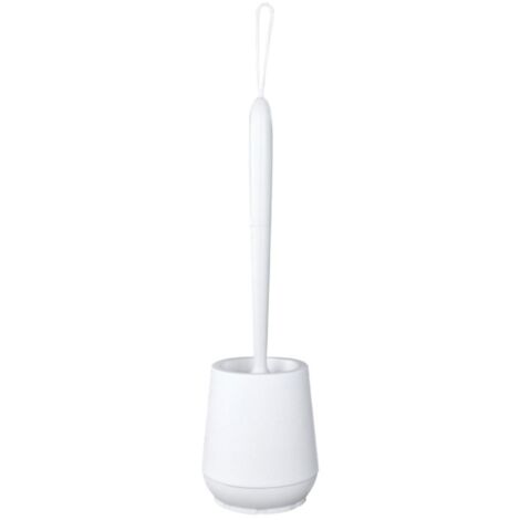 Brosse de toilette noire et blanche pour salle de bain, têtes de brosse souples en silicone TPR, pour un nettoyage sans recoins, brosse de sol pour la maison-AquaForge