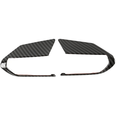 2 pièces. Cache-boutons de commande au volant aspect fibre de carbone, compatible avec Mazda 3, 6, CX-3, CX-5 et CX-9.-AquaForge (1/5)