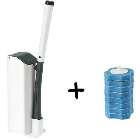 Kit de brosse de toilette jetable avec support mural - Toilettes jetables-AquaForge (1/5)