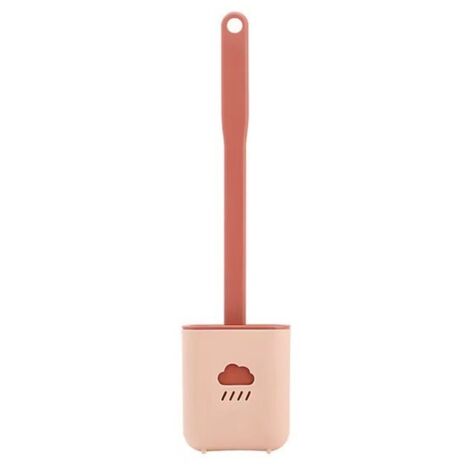 Brosse de toilette rose, kit de brosse de toilette en silicone antibactérien et Ho-AquaForge (1/4)