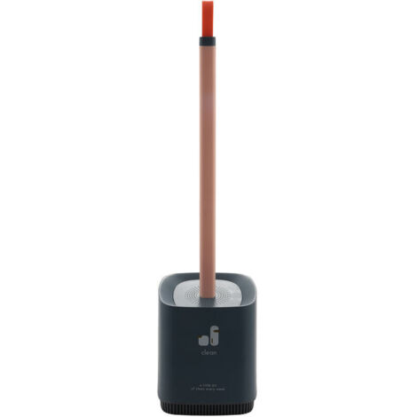 Brosse de toilette en silicone, nettoyant pour cuvette, brosse de toilette à main couleur cerise, brosse de rechange bleue pour le nettoyage des toilettes-AquaForge (1/5)