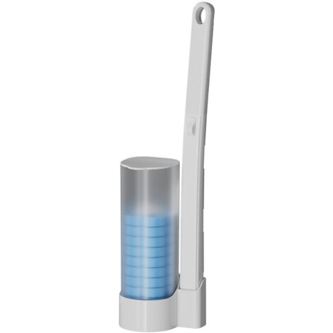 Ensemble de brosses de toilette jetables pour salle de bain, manche long, kit de nettoyage ménager, brosse de toilette jetable murale-AquaForge (1/5)