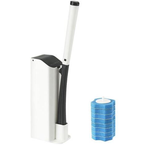Ensemble de brosses de toilette à manche long, brosses de nettoyage remplaçables-AquaForge (1/5)