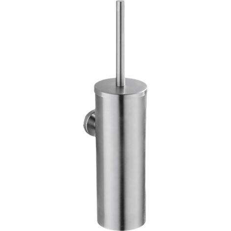 Brosse de toilette avec support mural en acier inoxydable, dotée d'un design antibactérien, de lignes épurées et d'une grande capacité de charge.-AquaForge (1/5)