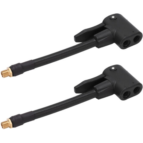 Adaptateur de valve de pneu de voiture, embout de pompe, connecteur de câble pour pompe de gonflage pour voitures, motos et vélos-AquaForge (1/5)