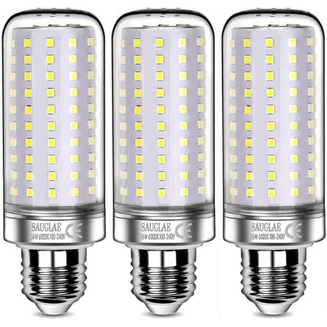 Lot de 3 ampoules LED 26 W, 200 W, blanc froid 6000 K, culot à vis E27 - Parfaites-AquaForge (1/5)