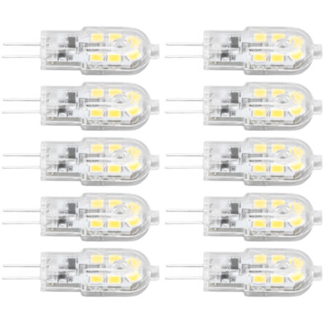 Lot de 10 ampoules LED G4 - Dimmables, haute luminosité et IRC, lumière blanche chaude [JSR]-AquaForge (1/5)