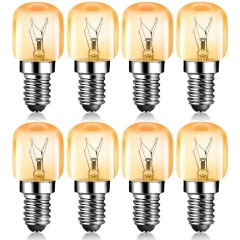 Ampoules à vis E14 15 W, 2700 K, 70 lm, culot Pygmy, pour four, lot de 8-AquaForge (1/5)