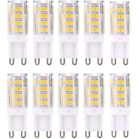 Ampoules LED G9, blanc chaud 3000K 5W, lot de 10-AquaForge (1/5)