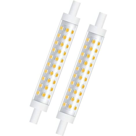 Lot de 2 ampoules LED 10W R7s 118mm C à intensité variable 3000K-AquaForge (1/4)