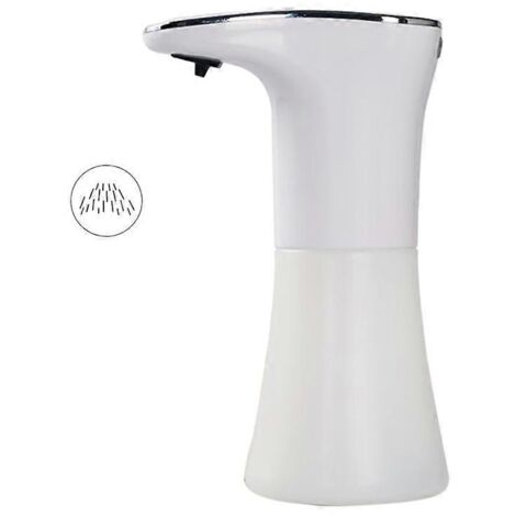 Distributeur automatique de savon de 350 ml, rechargeable par USB, sans contact, avec réservoir de shampoing et de gel hydroalcoolique, doté d'un capteur infrarouge intelligent pour salle de bain, cui (1/5)