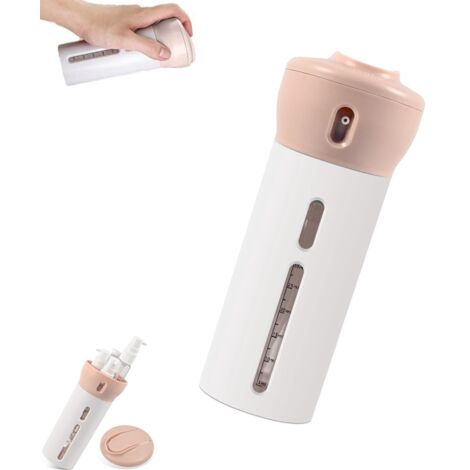 Flacon de voyage - Flacons de voyage - Distributeur de voyage - Flacon de voyage - Distributeur de savon 4 en 1 - Distributeur de shampoing et de savon-AquaForge (1/5)