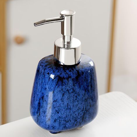 Distributeur de savon en céramique avec pompe, adapté à une utilisation dans les salles de bains et les cuisines.-AquaForge (1/5)