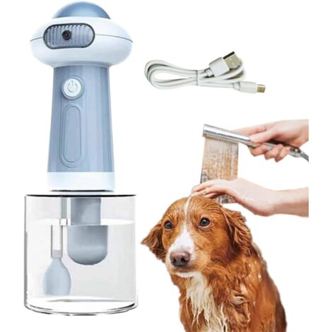 Distributeur de savon moussant électrique, 400 ml, machine à mousse rechargeable avec conception étanche, aérateur de douche professionnel pour animaux de compagnie, accessoires de salle de bain-AquaF (1/5)